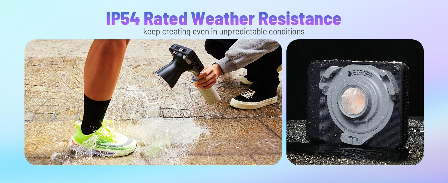 amaran Ray 60c RGB Video Light - 60W full-color Portable Studio Light CCT 1,800K-20,000K,3910Lux/1m, IP54 Bowens Mount,w/Softbox Portable Bag for Content Creators Vlog,Live Streaming,Weddings, Events, Conventions