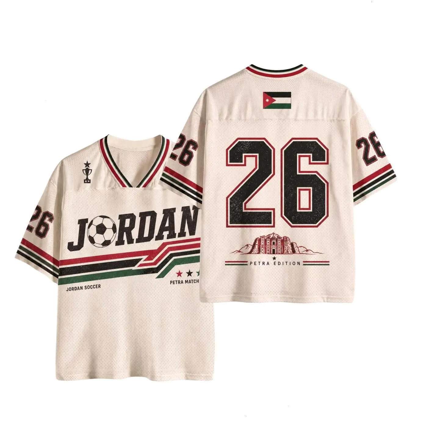 [Custom any Request] Custom JD Soccer Jersey Shirt, Retro Football Jersey, Personalized Name & Number Soccer Top, WC 2026 Fan Apparel, Unisex Game Day Gift Jersey, Jordanian Football Fan Gift, Football Fan Gift for Men and Women