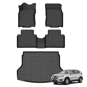 COLANAT for Nissan Rogue 2014-2020 Floor Mats & Cargo Liner Set (Not for Rogue Sport/Select,5-Seater Only), 3D Custom Fit All-Weather Car Liners, High-Wall Waterproof, Eco-Friendly Odorless, Non-Slip, Scratch-Resistant, Easy Clean