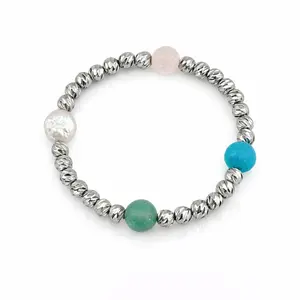 Beam Multi Stone Bracelet