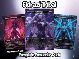 Eldrazi Tribal Anime Waifu Proxy Deck | 100 Cards + Tokens | Full Commander EDH Experience