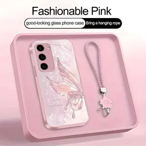 Suitable for [Galaxy S23 5g] high-end women's phone case, featuring a beautiful and elegant butterfly pattern, shockproof and fingerprint-resistant, available in multiple colors YM99