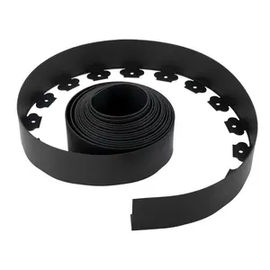 VEVOR Landscape Edging, 33 ft x 4 in Plastic Garden Border Edging with 30 Spikes & 2 Ground Stakes, No Dig, Flexible Lawn Edgings Roll, UV-Resistant Mini Fence Borders for Flower Beds Yard Paver