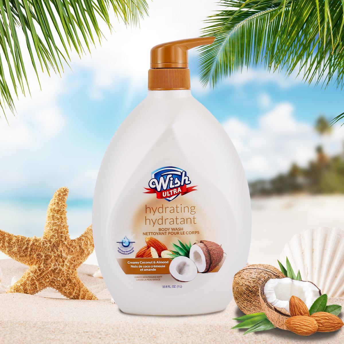 Wish 1000 ML/33.8 Fl Oz Hydrating Body Wash For Men&Women, Long-Lasting Fragrance6 Different Scent, Deep Cleaning, Make The Skin Smoother, For All Skin Types