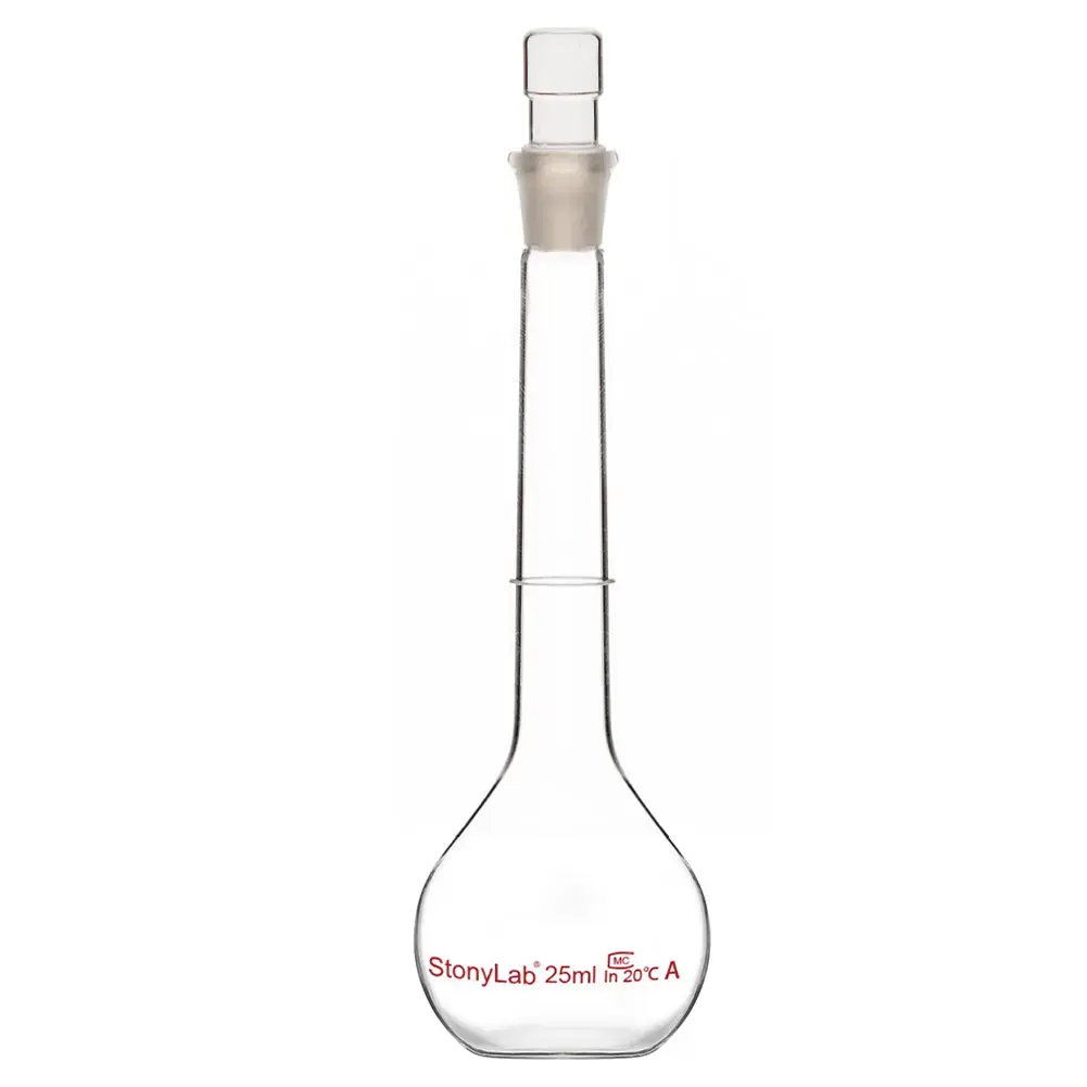 Volumetric Flask Class A with Glass Stopper, 10-1000 ml Tools Drinkware