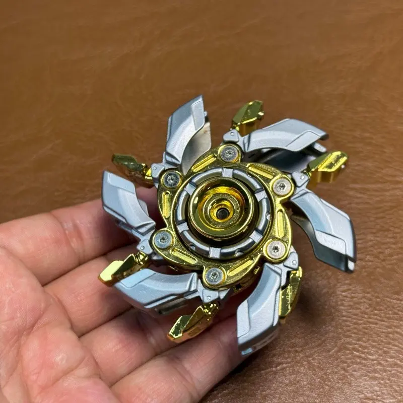 Edc Metal Toy Push Plate, Aggressive 08 Rotating Open Shell, Alloy Steel Finger Spinner, Adult Stress Relief Toy, Stress Relief Gadget, Unisex, Magnetic Fidgets, Stress Relief Tool, Fidget Sensory Product