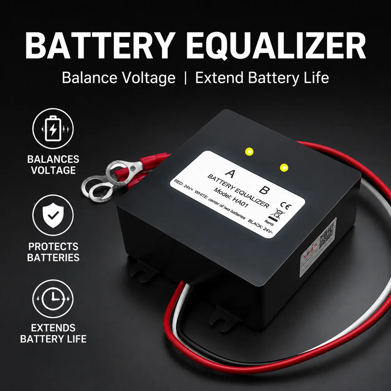 DIY Battery Equalizer For Series 12V Lead Acid Lithium Gel Cells Voltage Balancer For 24V 36V 48V Home DIY Battery Bank Project