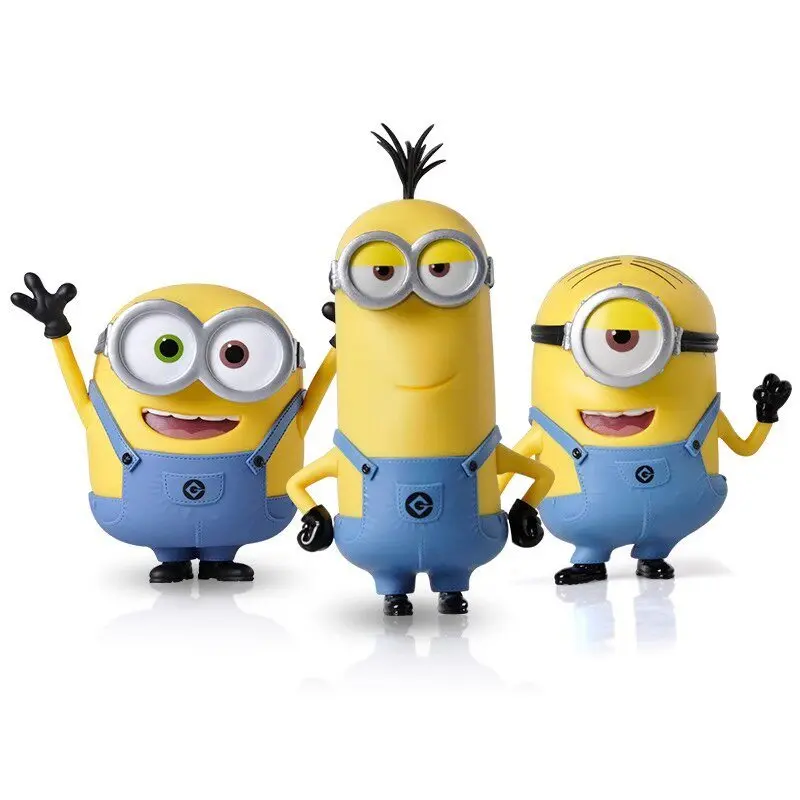 Minions Kevin & Bob Static Figure Collection - TV & Movies Themed Exquisite Sculpt Details Collectible Items, Desktop Decor Figures, Cute Cartoon Office Ornaments, Special Occasion Sweet Gift Choices for Minions Fans, Back To School, All Ages