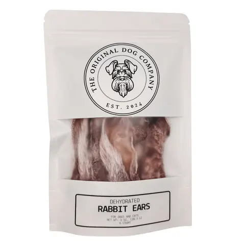 Dehydrated Rabbit Ears Chews for Dogs & Cats | Natural Chew and Treat