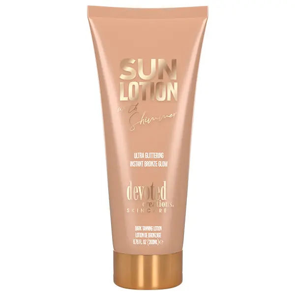 Devoted Creations Sun Lotion With Shimmer