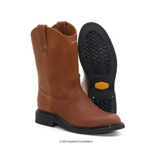 Roper Soft Toe Rubber Sole Honey Grasso Leather Workboot-801