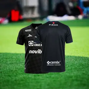 2526 Cruz Azul Third Away Black sleeves Soccer Jersey Ligamx