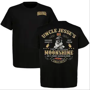 Uncle Jesse’s Moonshine Vintage T-shirt, Dukes of Hazzard 1979 Retro Shirt, Perfect For Classic TV Lovers, Old School Style