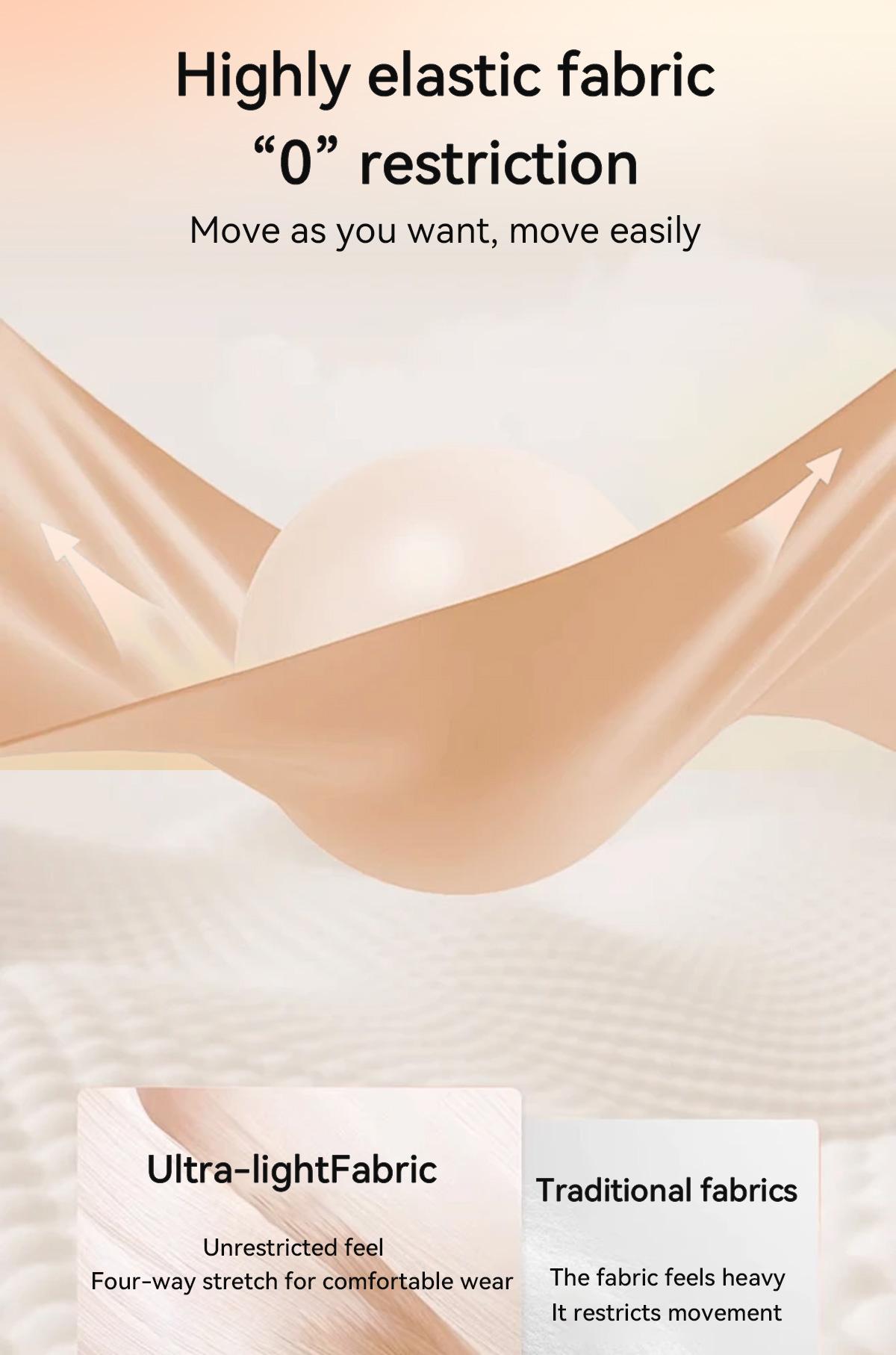 rosyclo Women's Wireless Bra No-Wire Jelly Strip Support & Lift, Plus Size Seamless Daily Bra, Back Smoothing Invisible Underwear M-4XL rosyclo Women's Wireless Bra No-Wire Jelly Strip Support & Lift, Plus Size Seamless Daily Bra, Back Smoothing Invisible Underwear M-4XL