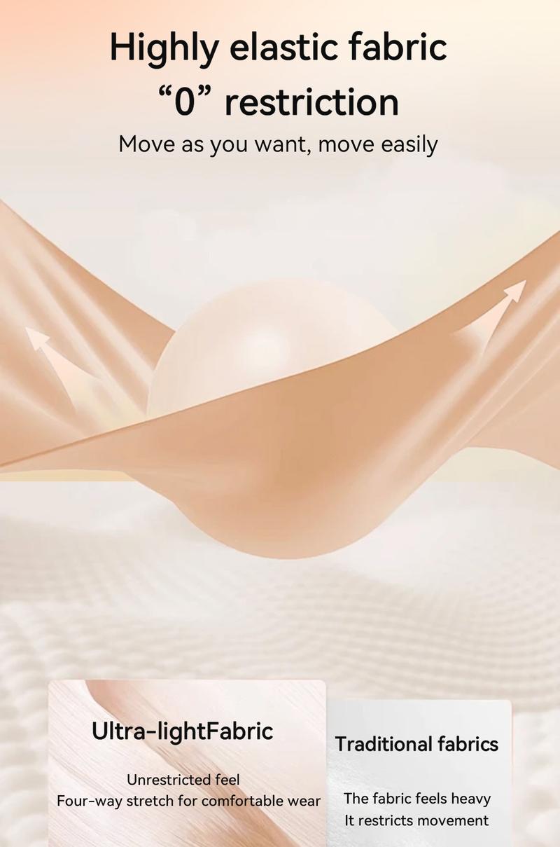 rosyclo Women's Wireless Push Up Bra Plus Size No Underwire Deep V Bras for Women Full Coverage Back Smoothing Sports Bra with 4-Layer Jelly Strips Support and Lift All Seasons Seamless Activewear Yoga Workout Activewear