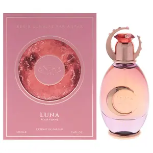 Anfar Luna for Women 3.4 oz Extrait De Parfum Spray Woody Floral Spicy Fragrance with Melon Jasmine Mimosa & Tuberose Perfect for Spring Summer Wear