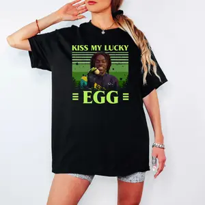 Kiss My Lucky Egg Funny Meme T-Shirt, Hoodie, Sweatshirt Unisex St Patrick’s Day Humor Lucky Charm Graphic Tee Gift