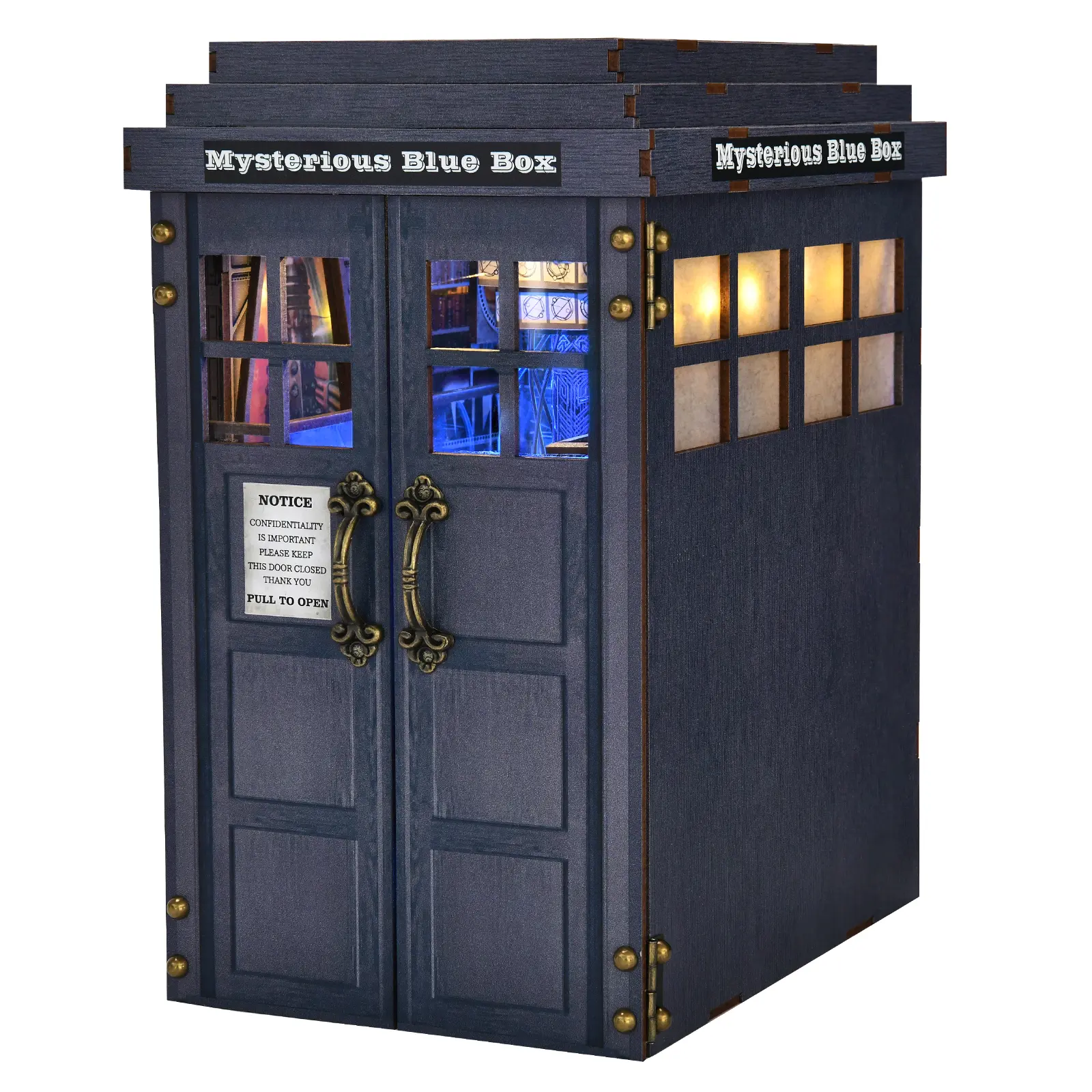 ETKVR CH08 Book Nook Kit, DIY Miniature Dollhouse Kit for Adults and Teens, Booknook Tiny House Kit Bookshelf Decoration 3D Wooden Puzzle Bookend - Sci-fi Fantasy Mysterious Box