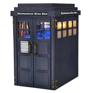 ETKVR CH08 Book Nook Kit, DIY Miniature Dollhouse Kit for Adults and Teens, Booknook Tiny House Kit Bookshelf Decoration 3D Wooden Puzzle Bookend - Sci-fi Fantasy Mysterious Box