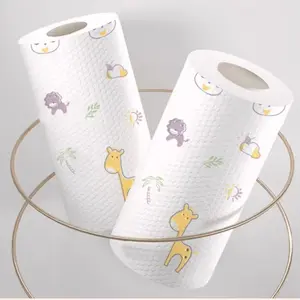 Washable Reusable Kitchen Paper Towels 2 Rolls 400 Sheets Total Absorbent Non-Stick Efficient for Cleaning Multifunctional for Home Car Living Room Bathroom Environmentally Friendly  with camping