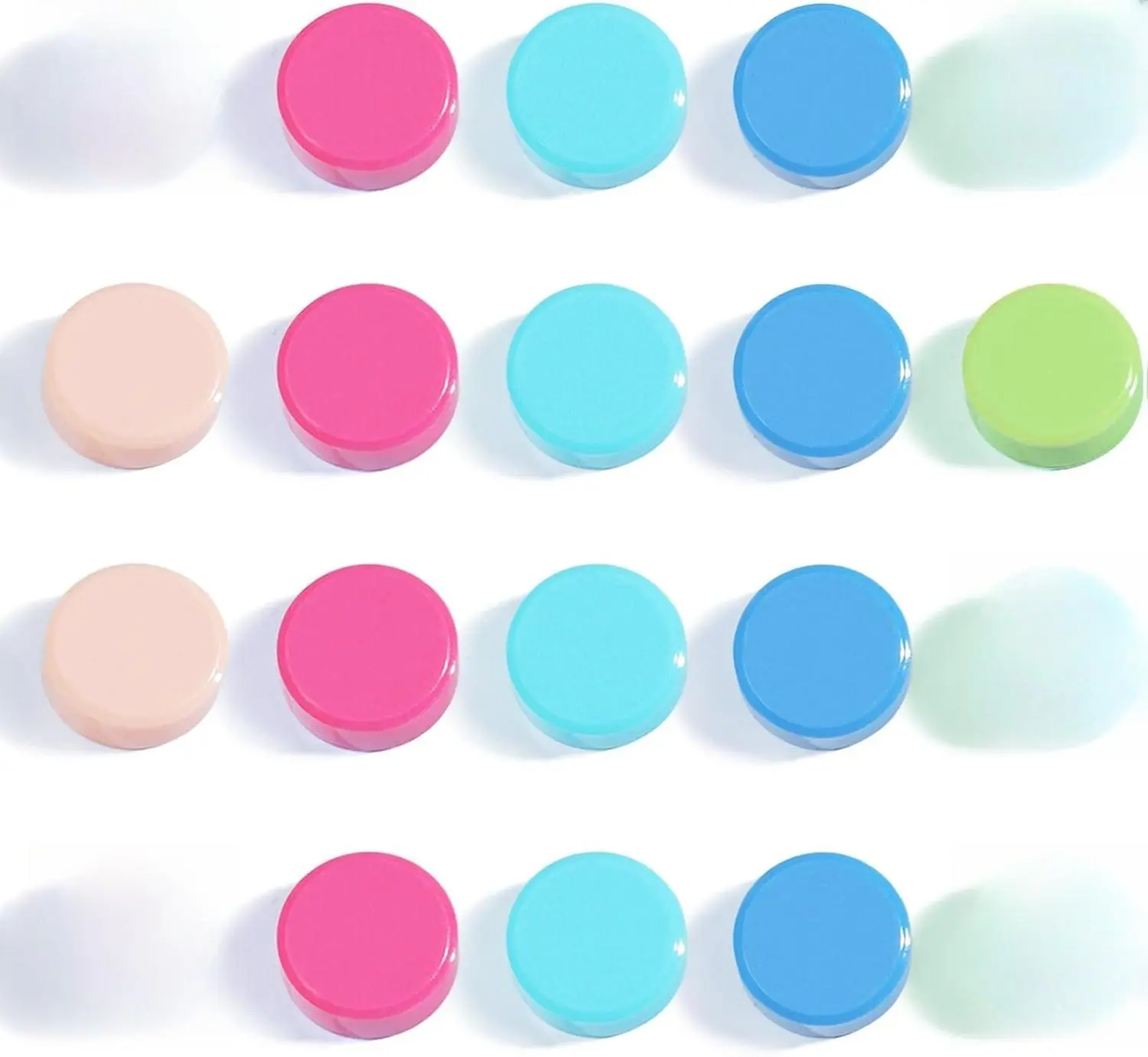 Fridge Magnets, 20 Pack Strong Refrigerator Magnets - Heavy Duty Small Round Magnets for Whiteboard Office Home, Cute Mini Magnet for Locker Classroom Organization