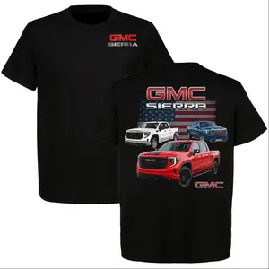 GMC American Flag Truck T-Shirt for Truck Enthusiasts, Full Size Unisex For Men, Women