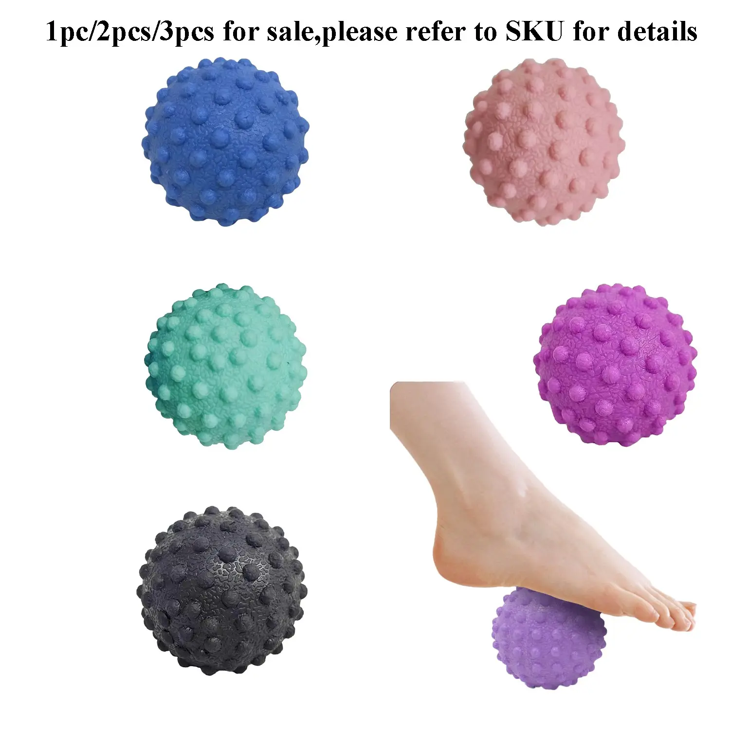 1pc|2pcs|3pcs Foot Massage Ball Myofascial Release, Fascia Release Tools, Pain Relieve from Plantar Fasciitis, Massage Tool for Tight Muscles and Sore Feet, Restore Foot Massage Roller, Relief Roller, Body Care, Massagers, Foot Rollers