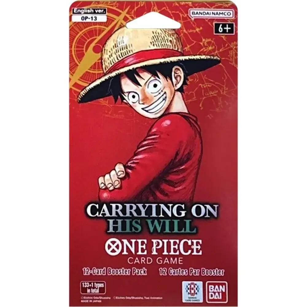 Bandai ONE PIECE Carrying On His Will OP-13 Sleeved Booster Pack