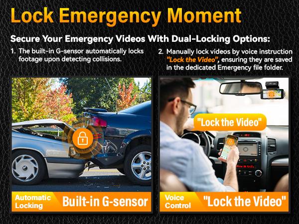 【Hardwire Kit】FocuWay D2 Duo Dash Cam Front and Rear, True 4K Front + 1080P Rear, 24H Parking Mode, Free 64GB Card, TouchScreen, Voice Control, GPS & WiFi, HDR Night Vision