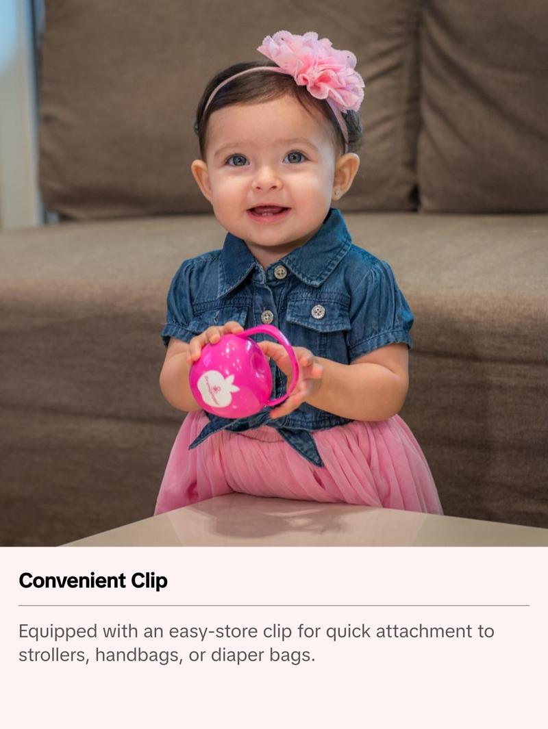 Primo Passi Pacifier Case, Pink - Perfect for Soothing Your Baby