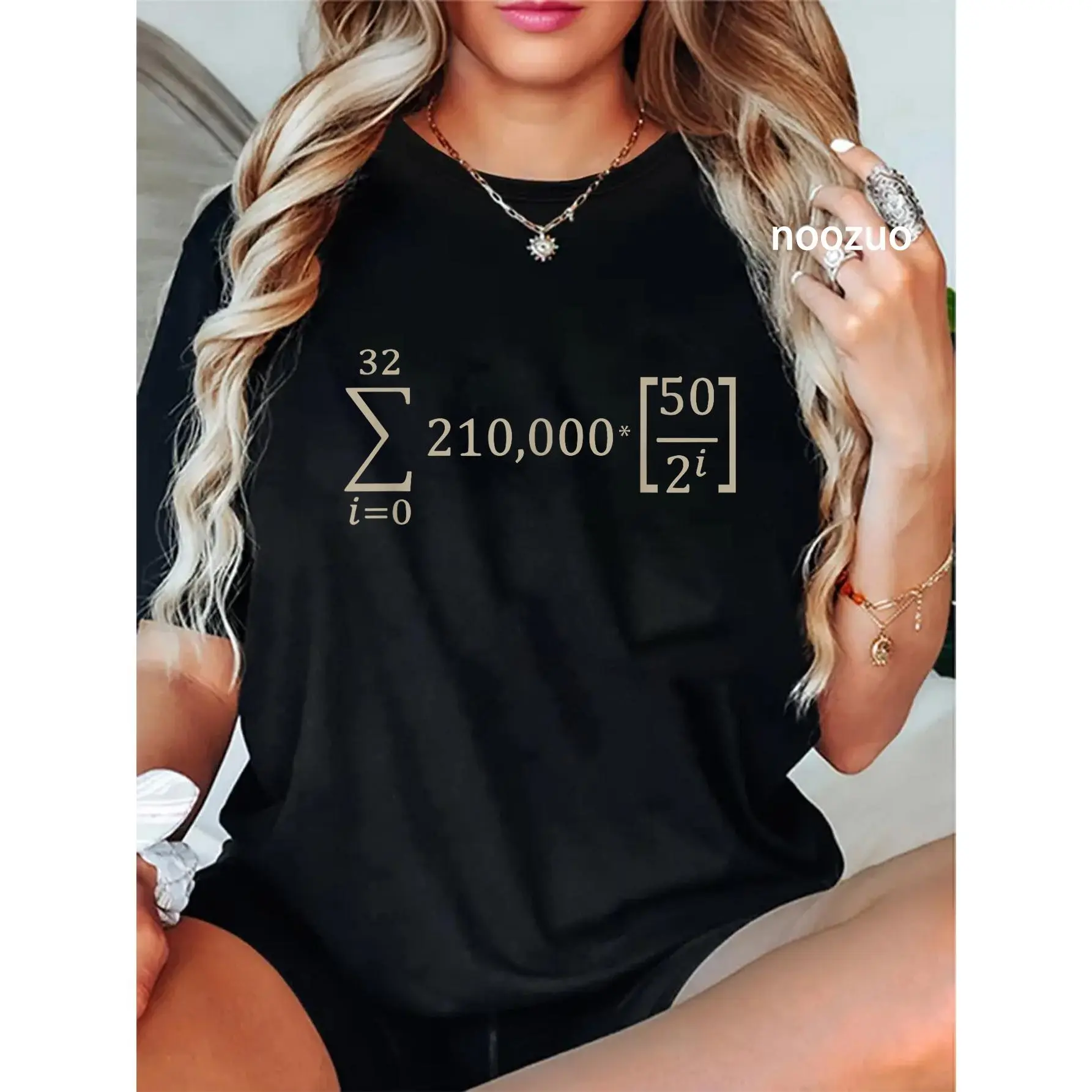 Women's 100% Cotton Vintage Graphic T-Shirt - Funny Bitcoin Design, Round Neck, Casual Short Sleeve Pull-On Streetwear, Large Size, Wide Range of Sizes Available Fashion Tops