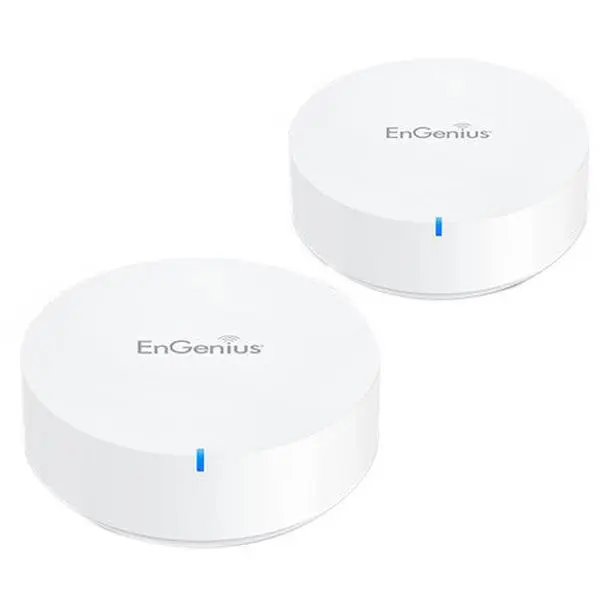 EnGenius ESR530 2-Pack Whole-Home Mesh Router System - AC1300 Dual Band Long-Range Whole Home & Mesh Wi-Fi Systems, 3000 Sq. Ft. Coverage, Auto-Optimize Wireless Router for Use