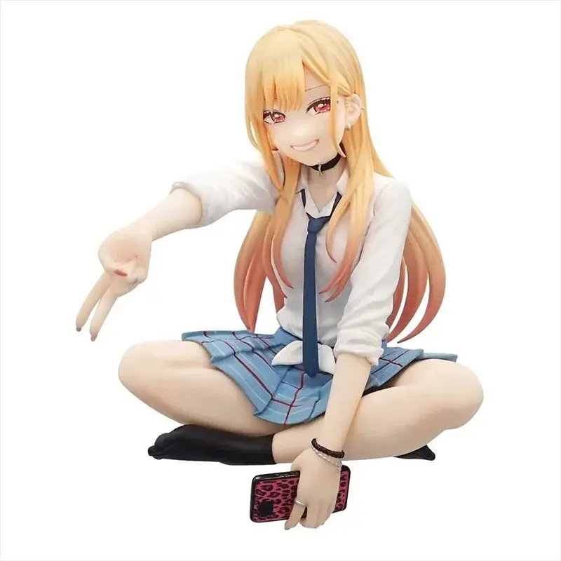 My Dress-Up Darling Kitagawa Marin Sitting Position Anime Figure Model Statue Collection Desktop Decoration