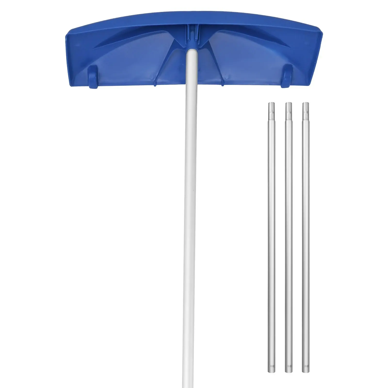 Roof Snow Rake With Wheels, 24-Inch PP Plastic Blade, Adjustable 3.8-18.2 Feet Snow Scraper, Anti-Slip Handle, Lightweight Rooftop Snow Removal Tool For Leaves, Debris On House Roof