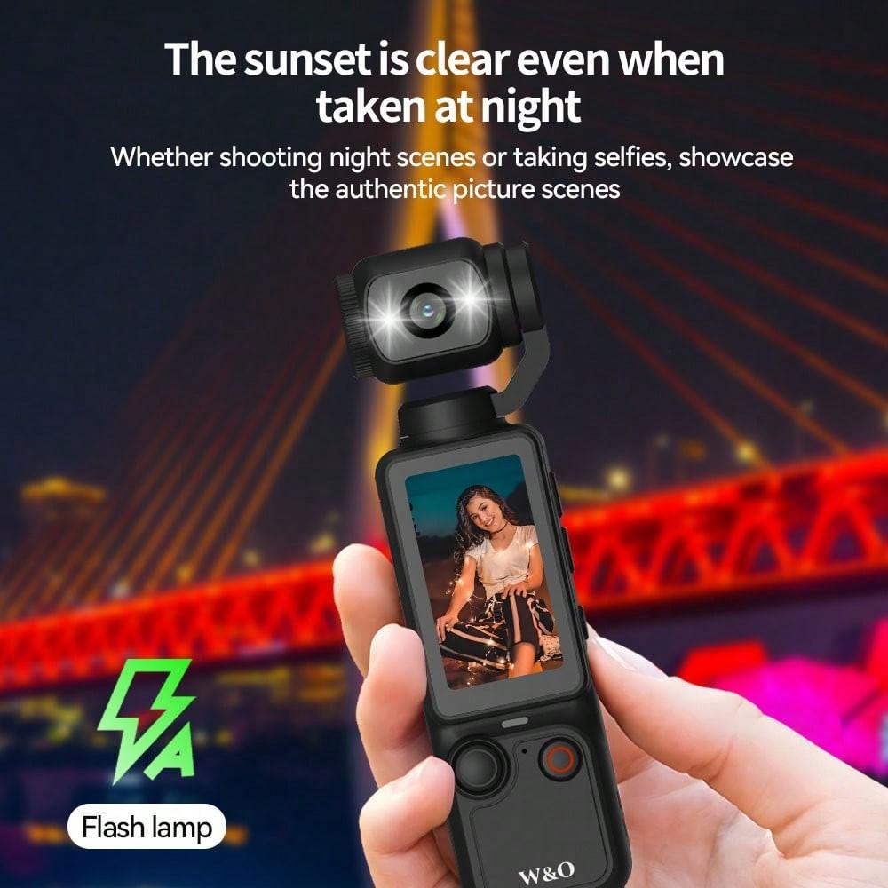 [TikTokShopBlackFriday] Pocket Vlogging Camera with 2.5K 120fps Videos, 180° Rotating Lens, Portable Video Camera for Photography, Digital Camera for Meeting and Daily Use wif 32GB SD Card, Ideal Gift for Girls, Boys and Beginners, Birthday  Gift HD