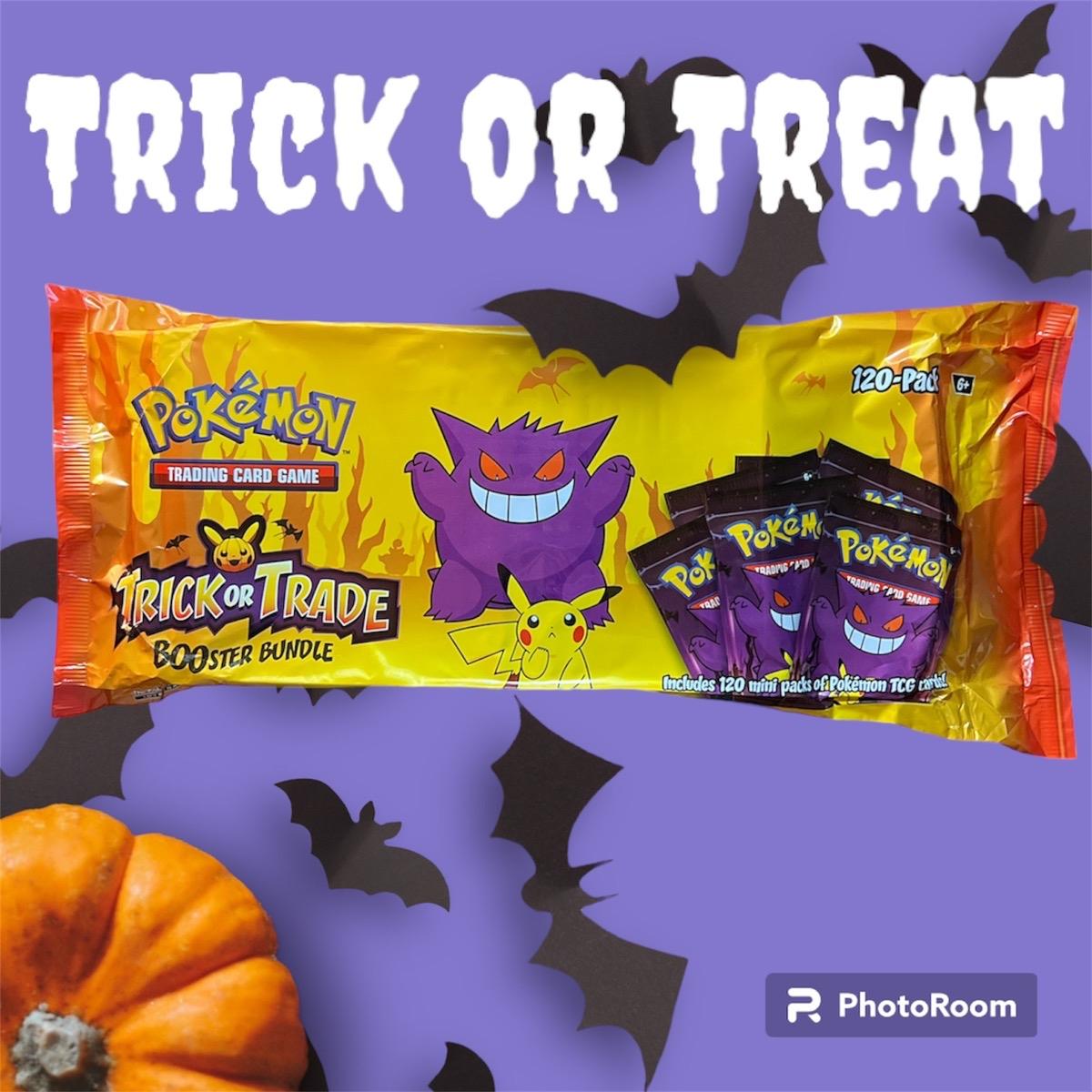Pokemon Trick or Trade Booster Bundle. Halloween special. 120-packs. Gotta catch'em all! - TikTok Shop Pokemon Trick or Trade Booster Bundle. Halloween special. 120-packs. Gotta catch'em all! - TikTok Shop