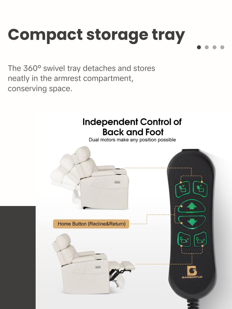 BarberPub Electric Lash Recliner with Adjustable Headrest, Facial Bed for Estheticians, Eyelash Extensions, Nails & Beauty 9904