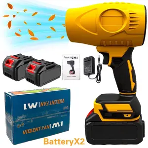 Cordless Turbo Jet Leaf Blower – High-Power Brushless Motor, Violent TurboFan for Car Drying, Dust Cleaning – Handheld & Lightweight for Outdoor & Garage Use