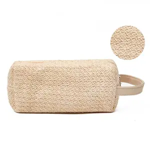 Straw Weave Toiletry Bag