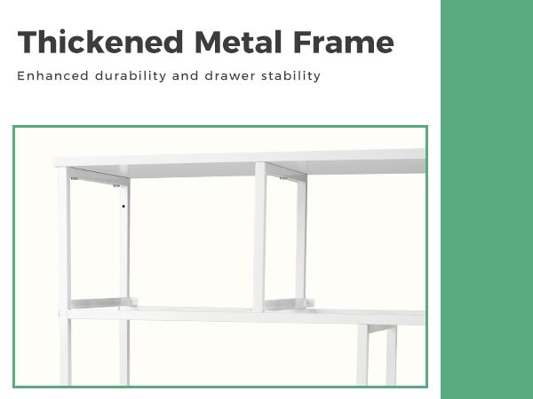 【Deal】Drawer Dresser Organizer Storage Drawers Fabric Storage Tower with 7 Drawers, Chest of Drawers with Fabric Bins, Steel Frame, Wood Top