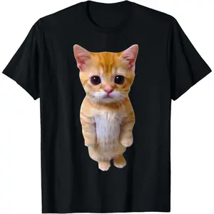100% CottonEl Gato Meme Sad Crying Cat Munchkin Kitty Meme Trendy T-Shirt Small