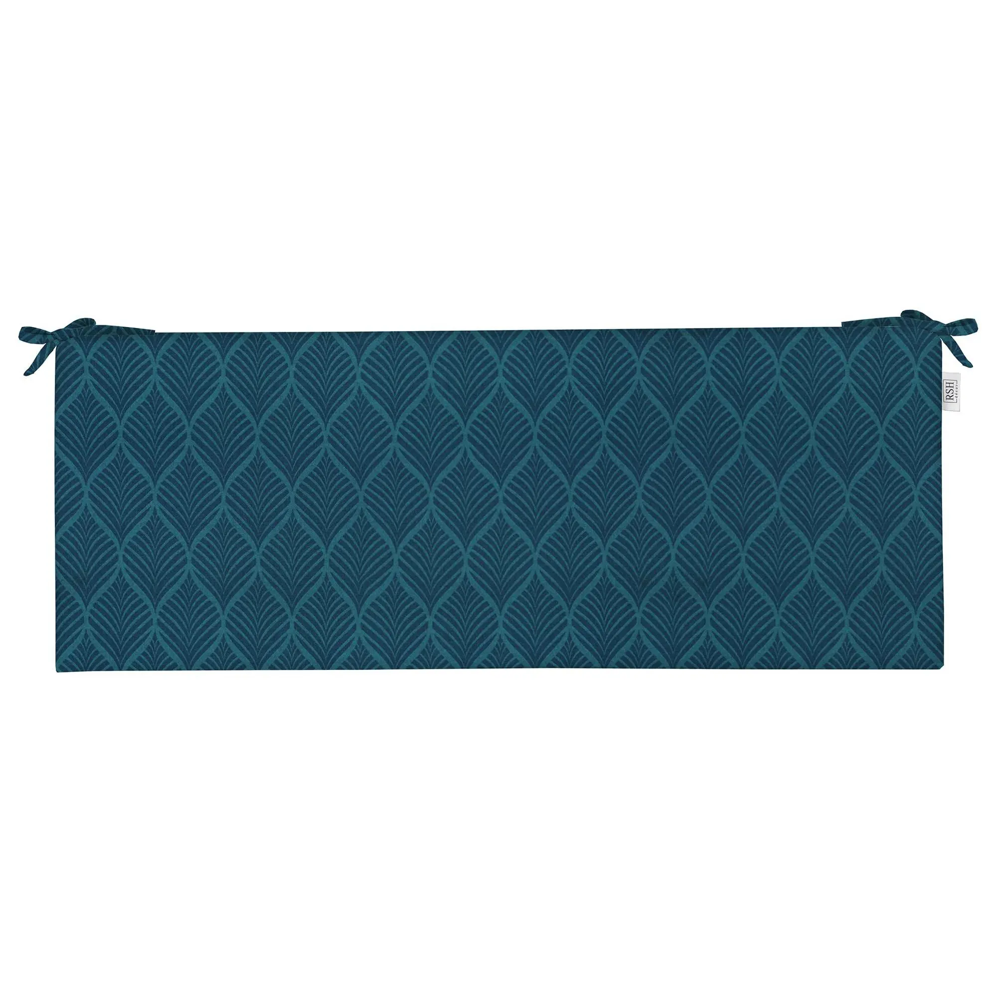 RSH Décor Foam Bench Cushion - Indoor Outdoor Use, 38 x 18 x 3 Inch, Fenbrook Blue Cove, Made in United States