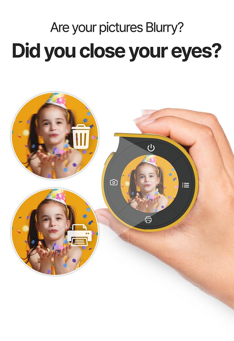 KODAK Memo Shot ERA Label Printer (1.8x2.7inches) bundle (camera with 1 roll + 9 rolls cartridge set) Instant Portable Black and White Sticker Photo Printer