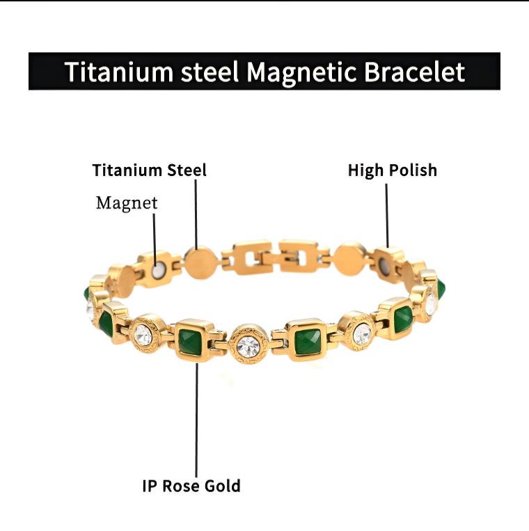 High-quality Strong Magnets - 3500 Gauss -  Force - Relieves Hand Discomfort - Antioxidant - Skin-friendly & Hypoallergenic - Women's Style - An Excellent Gift for Valentine's Day, Birthdays and New Year