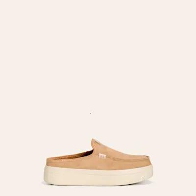 Hey Dude Women's Tan Suede Austin Lift Classic Shoes