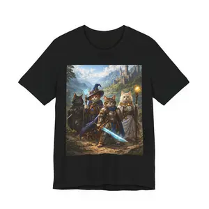 Crazy Fantasy Cats Adventure T Shirt
