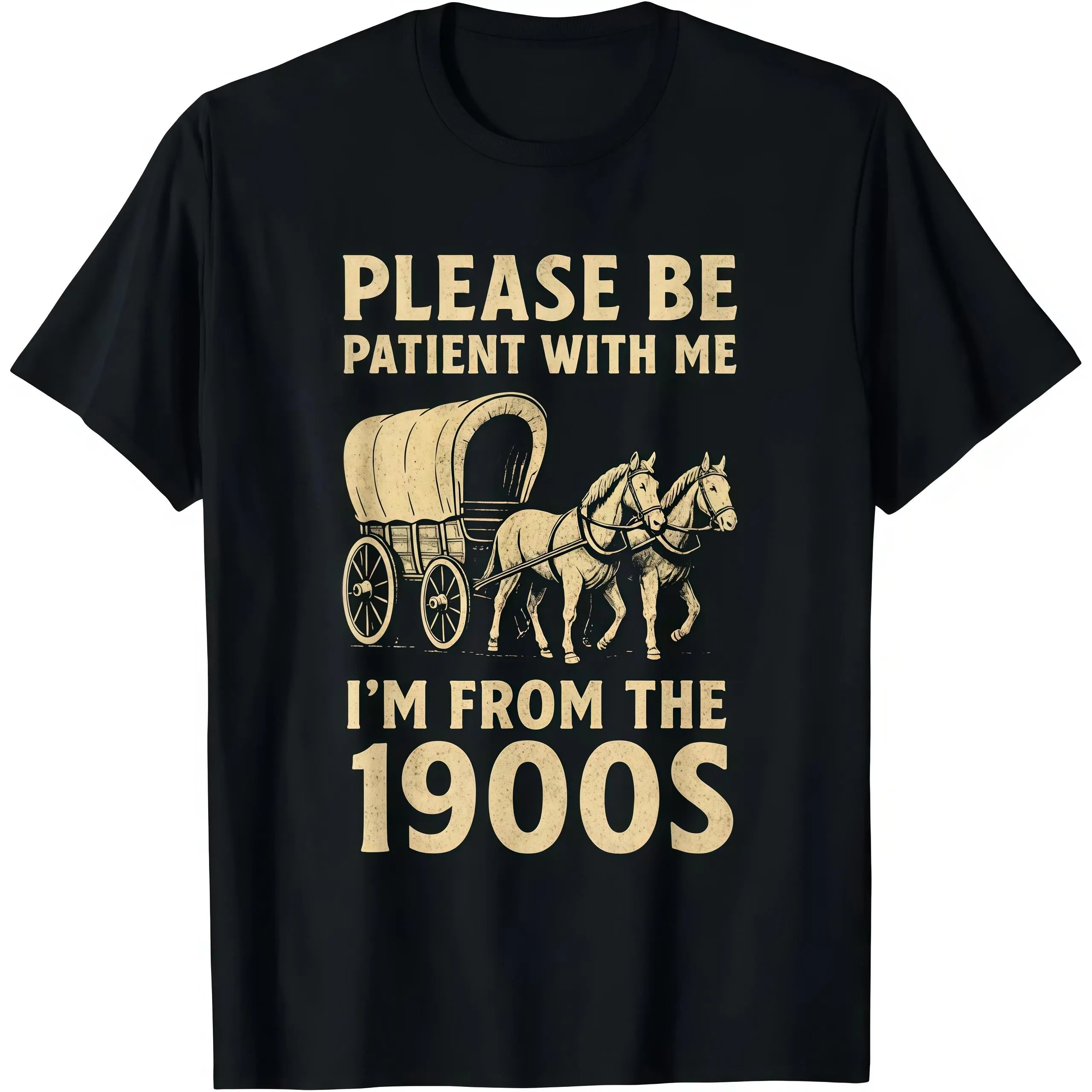 Men's Funny 1900s Graphic T-Shirt - Vintage Retro Cotton Tee, Lightweight Streetwear Top and Father's Day Gift for Dad, Father's Day Gifts, Gifts For Him