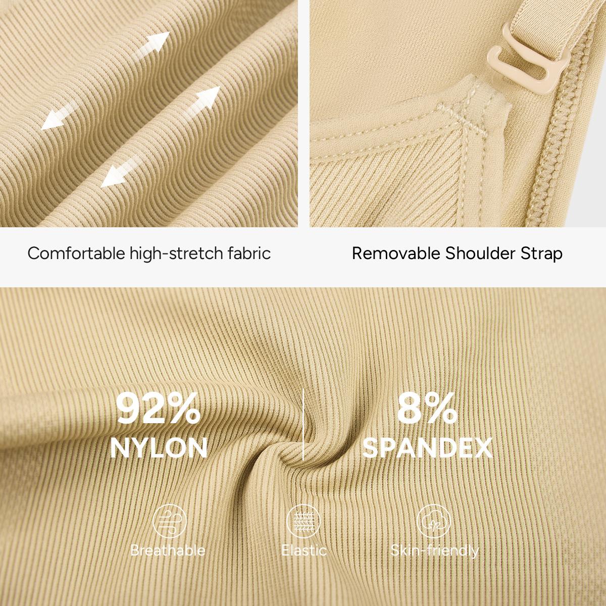 【LIVE】Nebility Women's 3-Piece V-Neck Shapewear Set - Seamless Bodysuit & Camisole, Basic Minimalist Style with Tummy Control & Hip Lift Womenswear