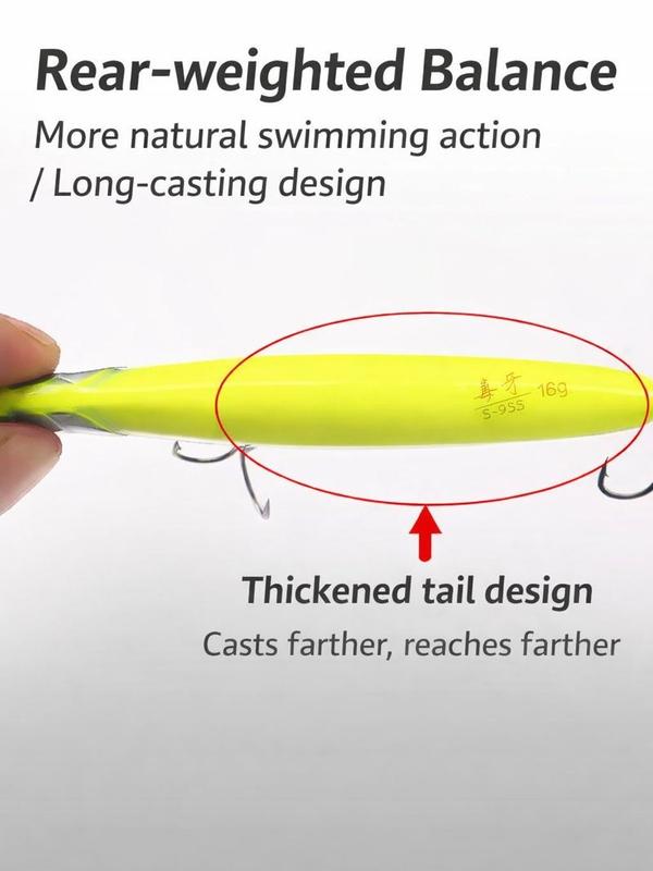 5 Color Assorted Set 0.63 oz / 3.35 inches Sinking Pencil Bait