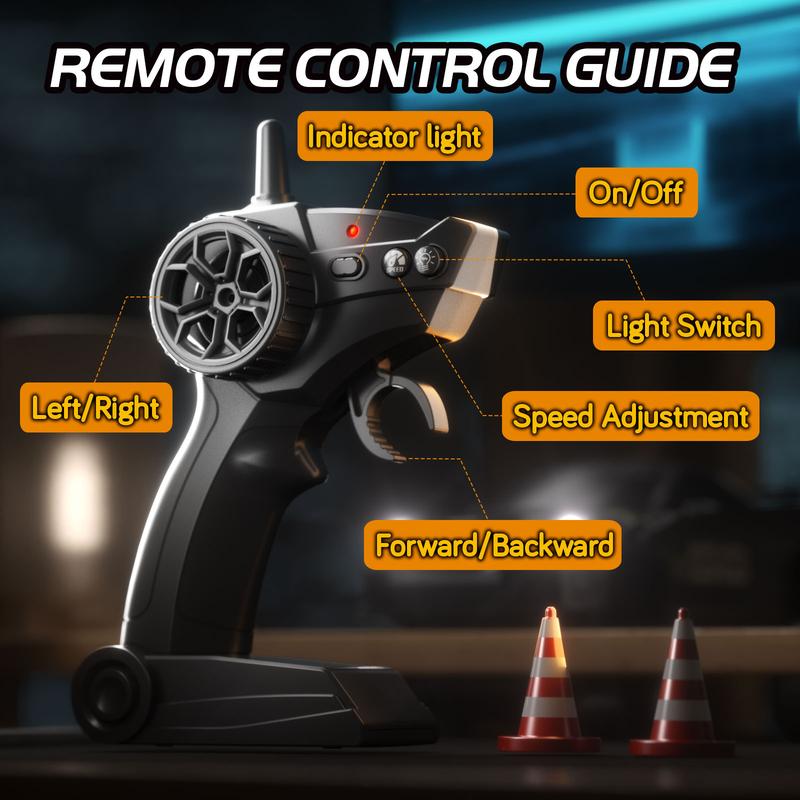 RC Drift Racing Car，PORSCHE 911 GT2 ，1:24 Scale，4WD High-Speed,Free Drift Tires & Traffic Cones，Rechargeable Dual Tires,2.4GHz Anti-Interference Multi-Car Perfect Gift for Kids Adults Fun Birthday Christmas Surprise